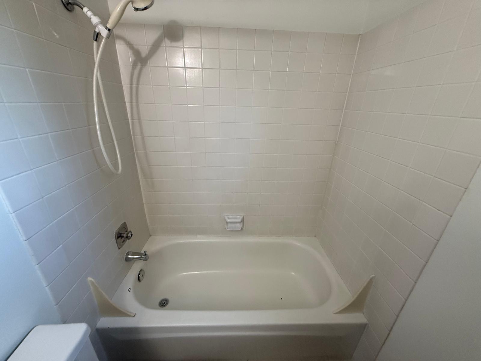 Bathtub after cleaning service